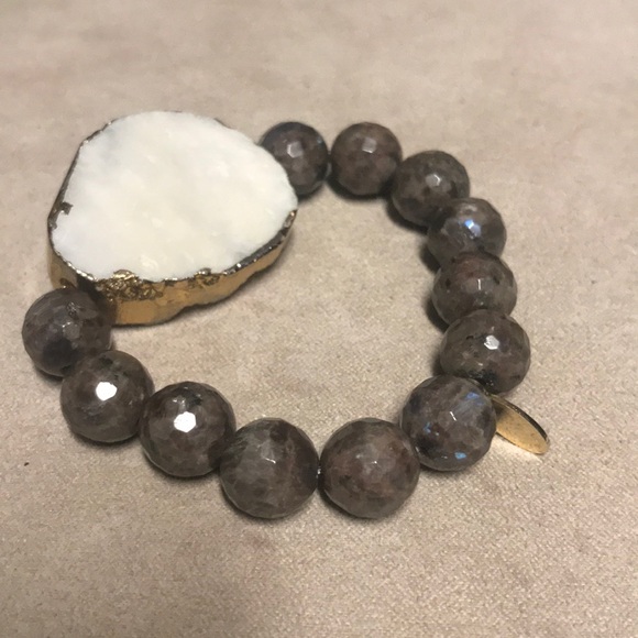 Drusy Jam Jewels stretch bracelet - Picture 4 of 4